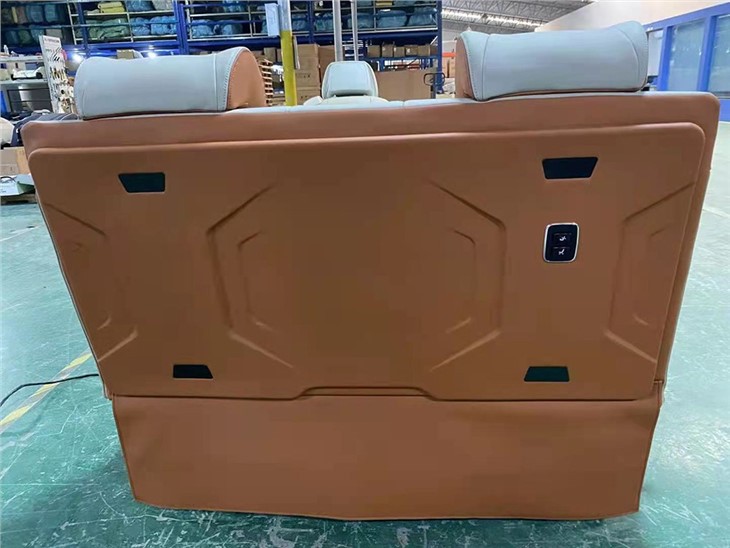 the back of the rear seat