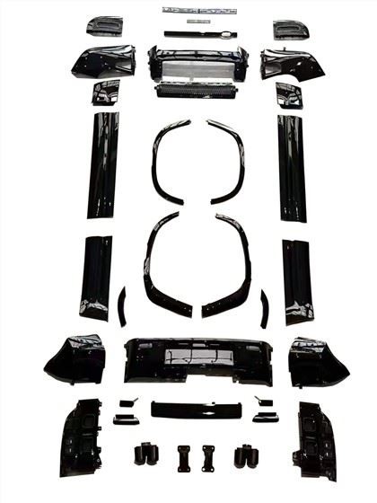 Land Rover Defender Obsidian Kit Smoked Tail Lights Front Lip Air Knife