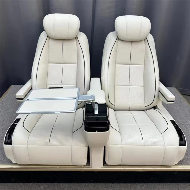Dobbeltsæde med Maybach-bord til ombygning af erhvervskøretøjer