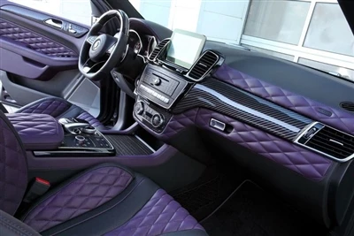 Topcar Modificeret Mercedes AMG GLE 63 Med Carbon Fiber og Lilla Læder Interiør.