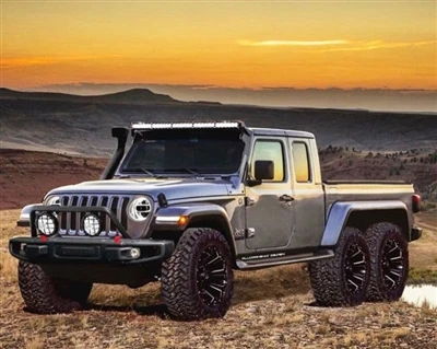 2020 Jeep Gladiator kan opgraderes til 6x6 modificeret version.